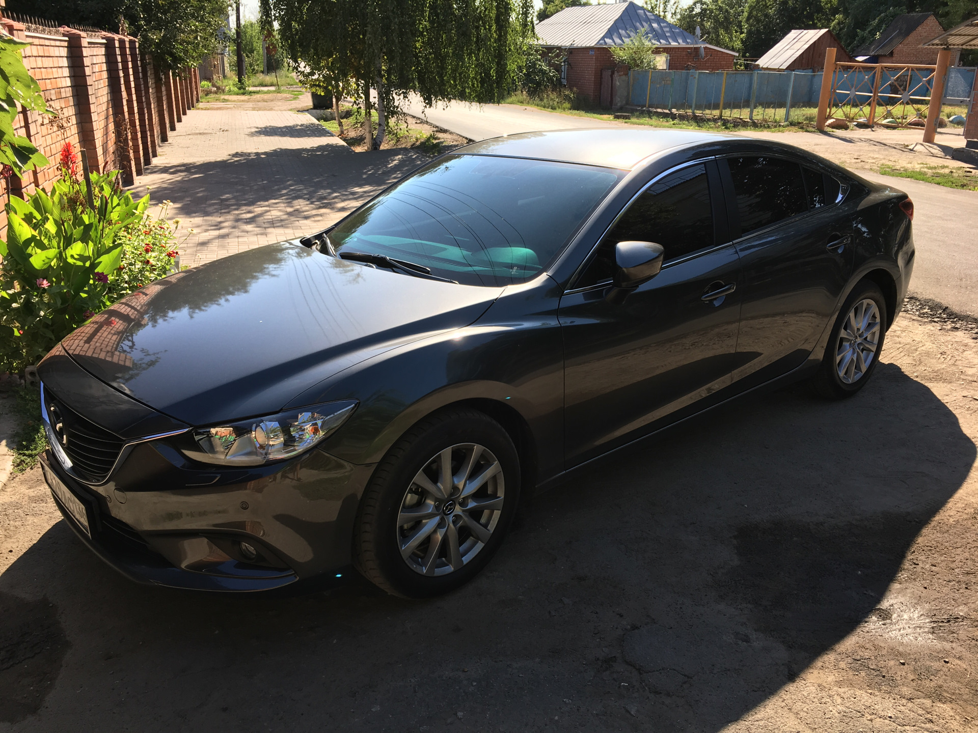 Тонированная мазда 6. Mazda 6 2017 Black.