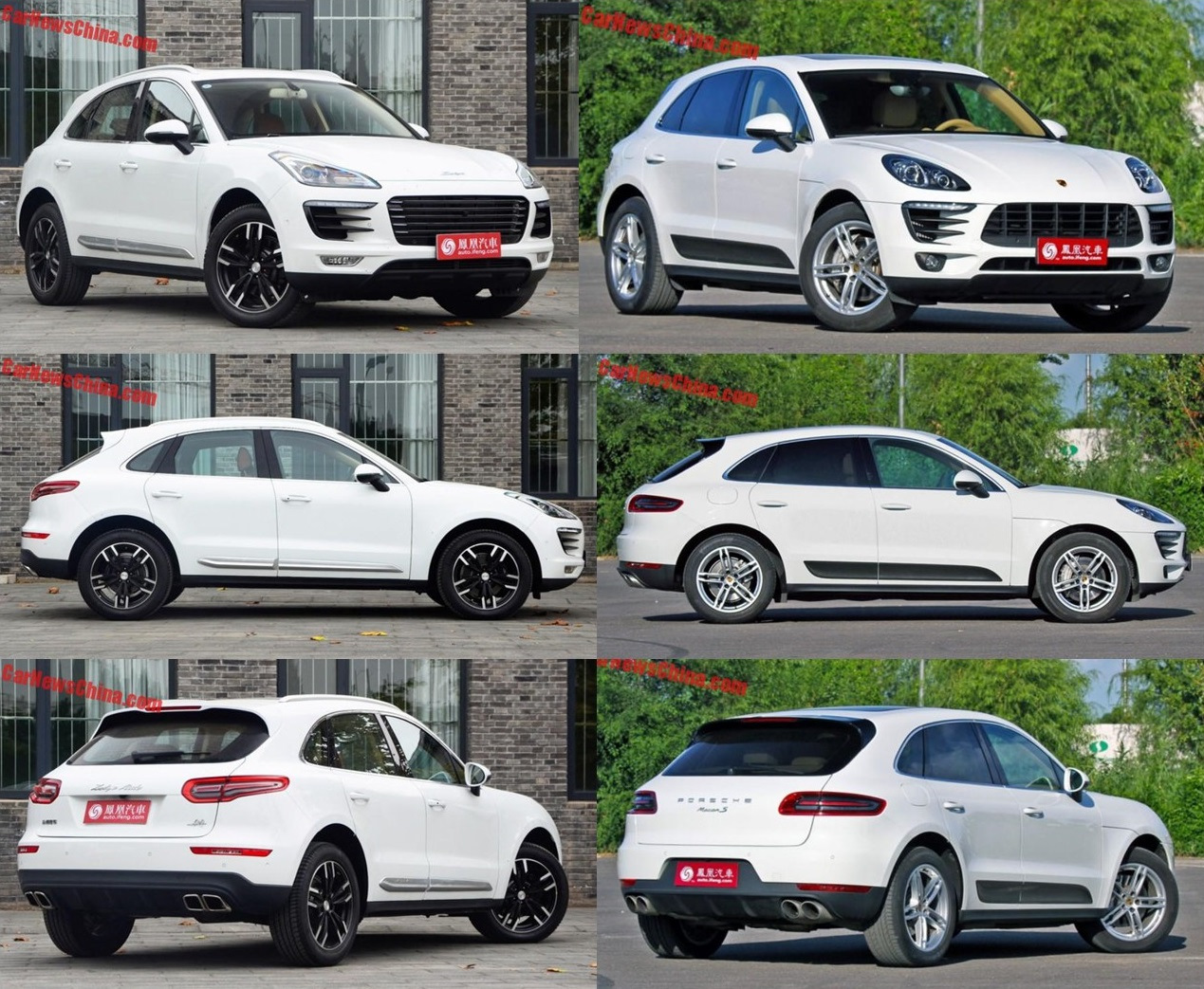 Zotye sr9 и Порше Макан