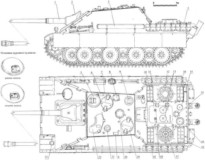 Чертежи танка ягдпантера