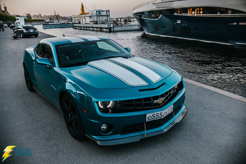 Chevrolet синий металлик Camaro