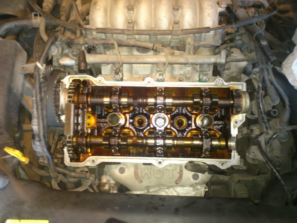 замена прокладки под крышкой клапанов — Hyundai Tiburon (GK), 2,7 л ...