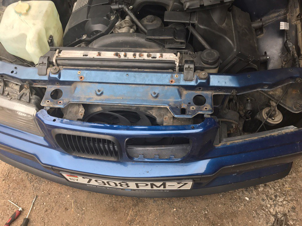 Ремонт троса капота — BMW 3 series (E36), 2,8 л, 1996 года | своими ...