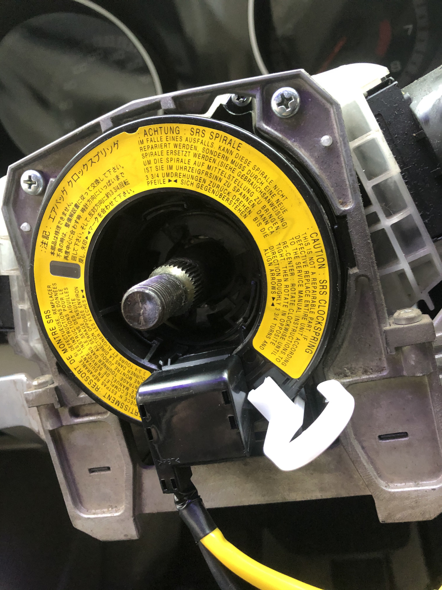 замена улитки. замена улитки. шлейф руля санта фе2. замена улитки. шлейф подрулевой frontera b 2.