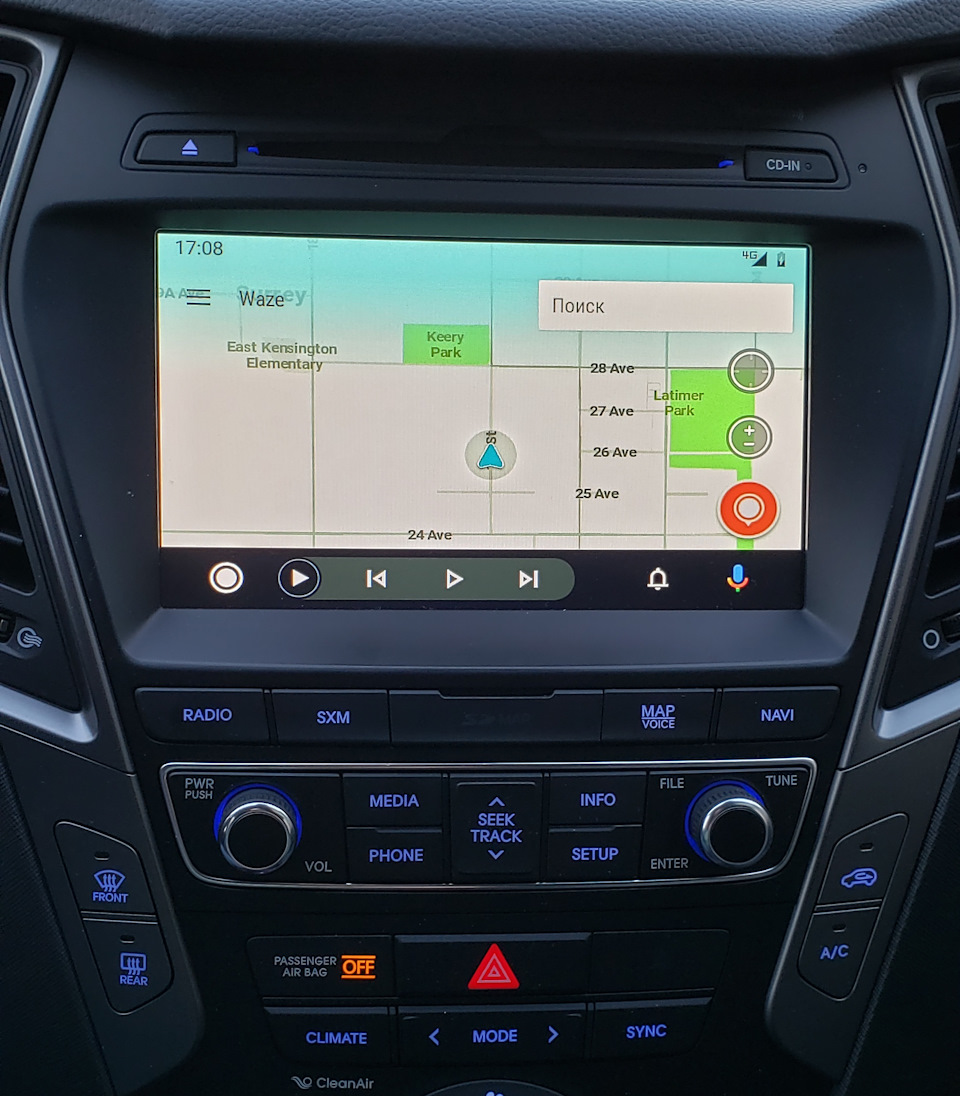 Android Auto — Hyundai Santa Fe (3G), 2 л, 2018 года | автозвук | DRIVE2