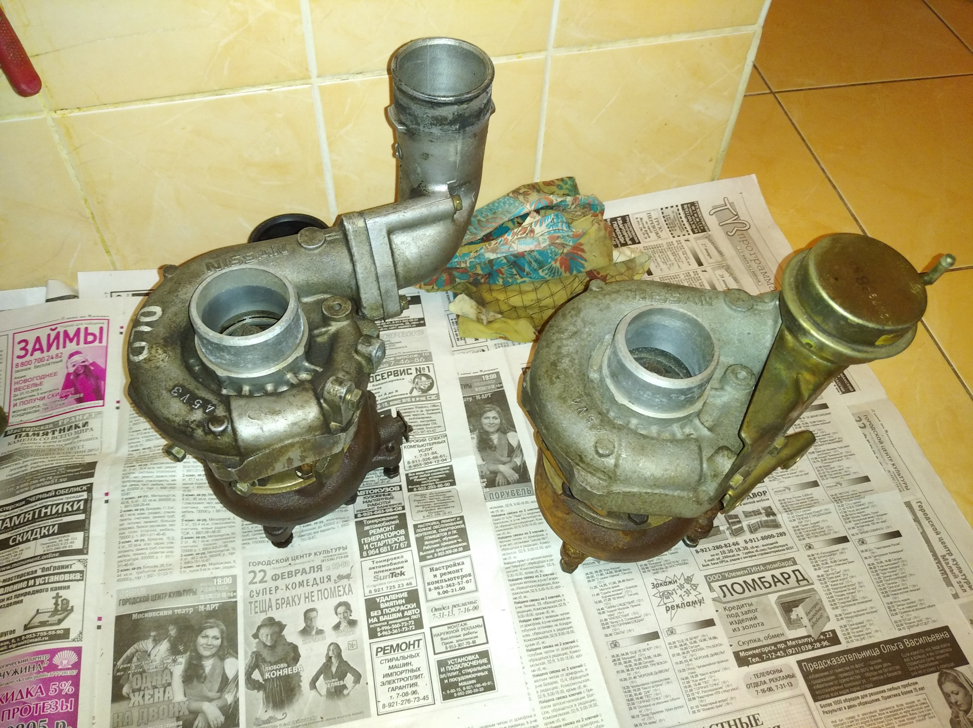 Турбинные телодвижения. 45v1 — v4. — Nissan Skyline (R33), 2,5 л, 1995 ...