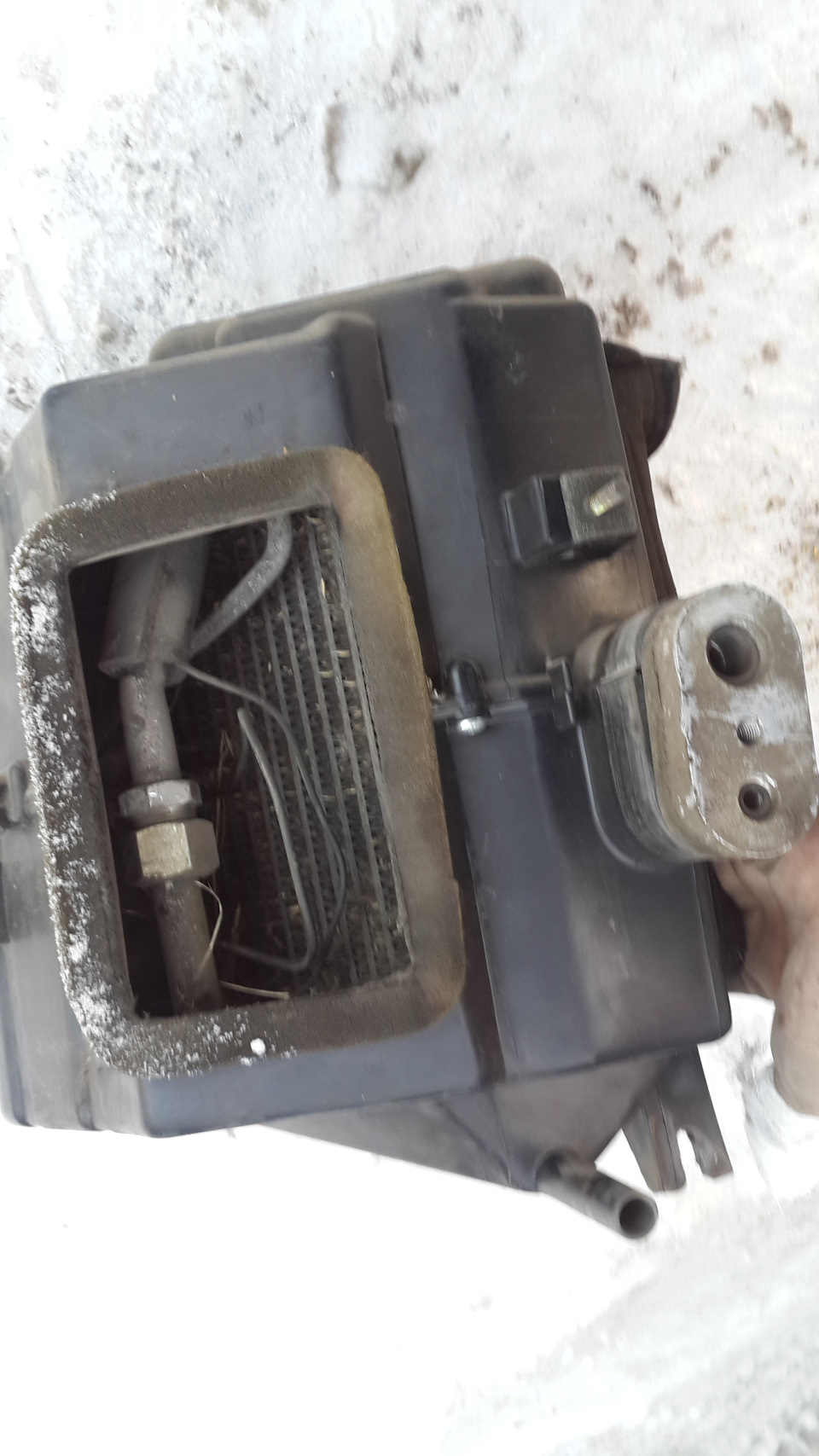 Слабо дует печка, или радиатор кондера вместо салонного фильтра ...