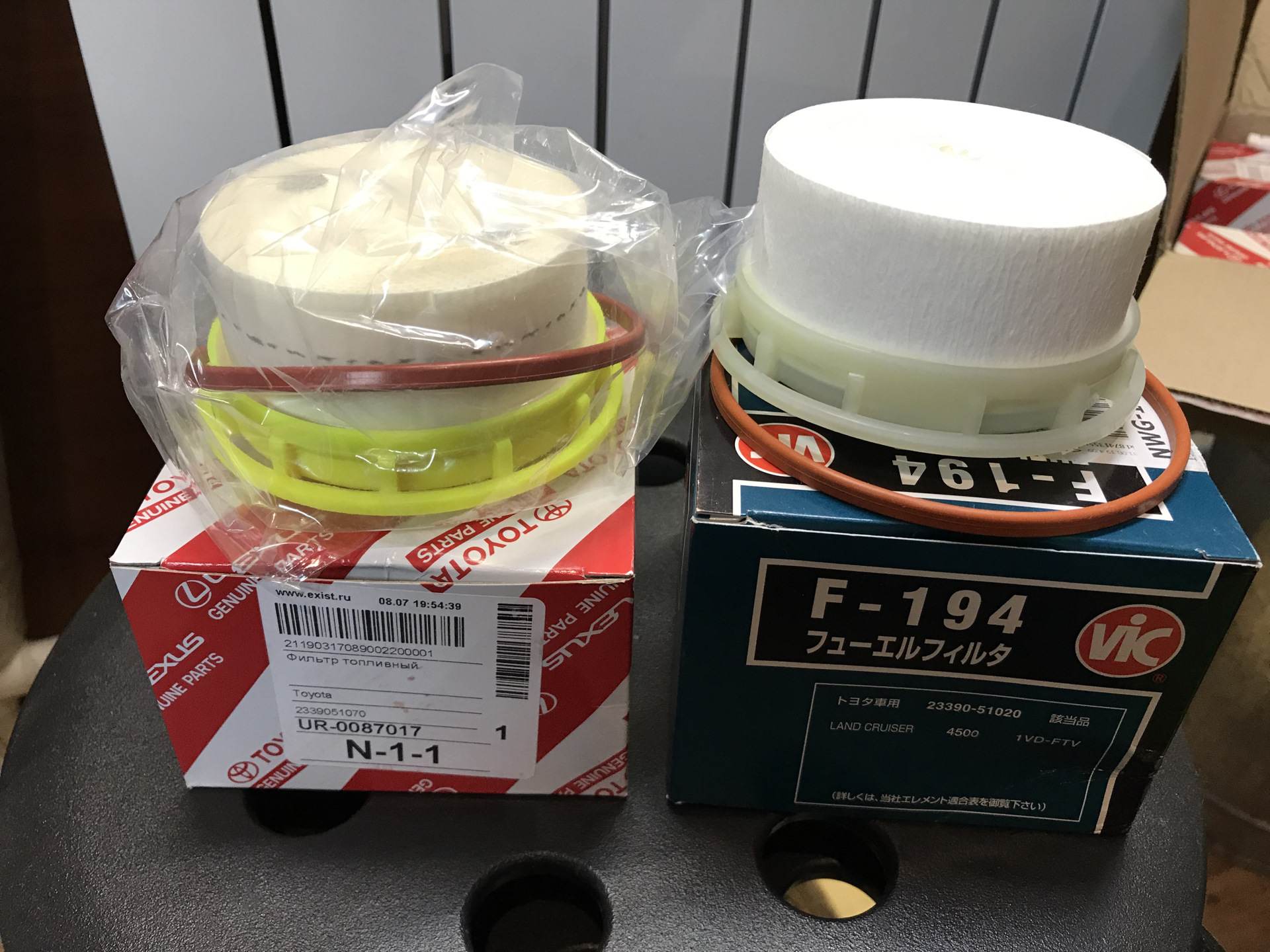 Сравнение топливных фильтров — Toyota Land Cruiser 200, 4,5 л, 2012 ...