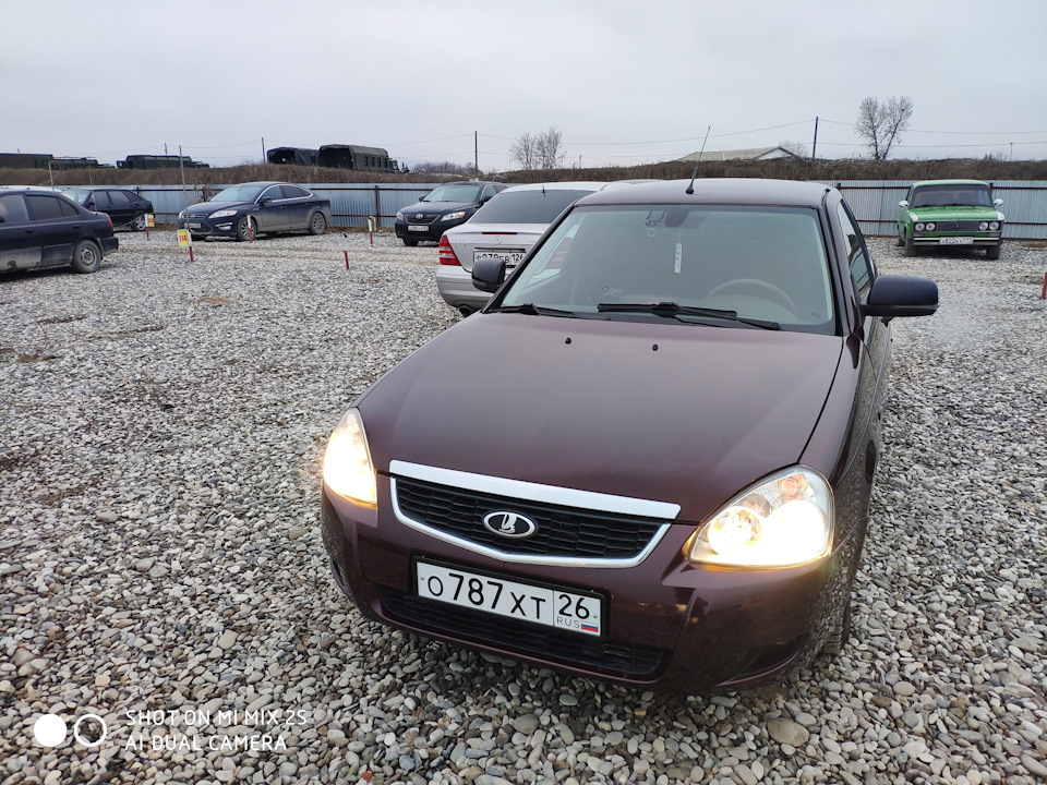 Звук выхлопа Стингер, правка крыла, мойка и другое — Lada Приора седан ...