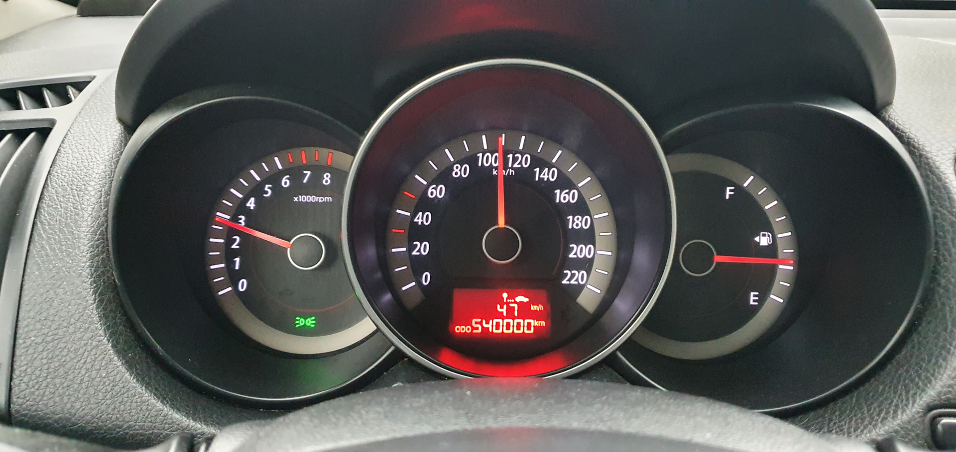 Пробег 540000км. Покраска переднего бампера, замена ПТФ. — KIA Cerato ...