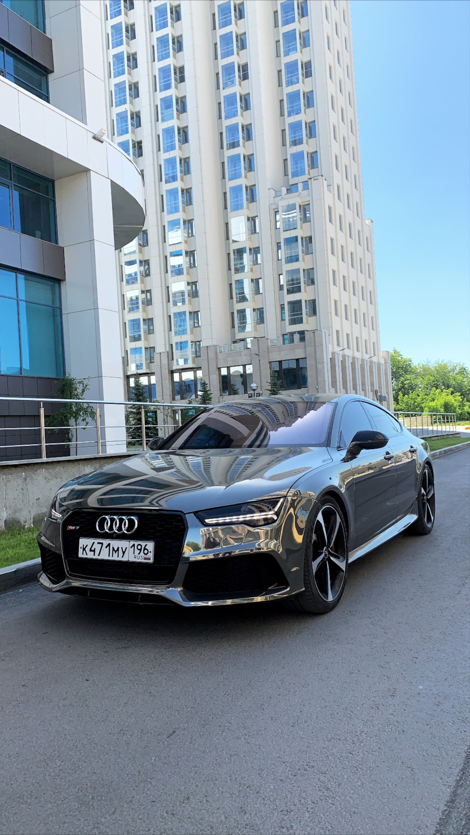 Новый цвет автомобиля. Темный хром — Audi RS7 (C7), 4 л, 2015 года |  стайлинг | DRIVE2