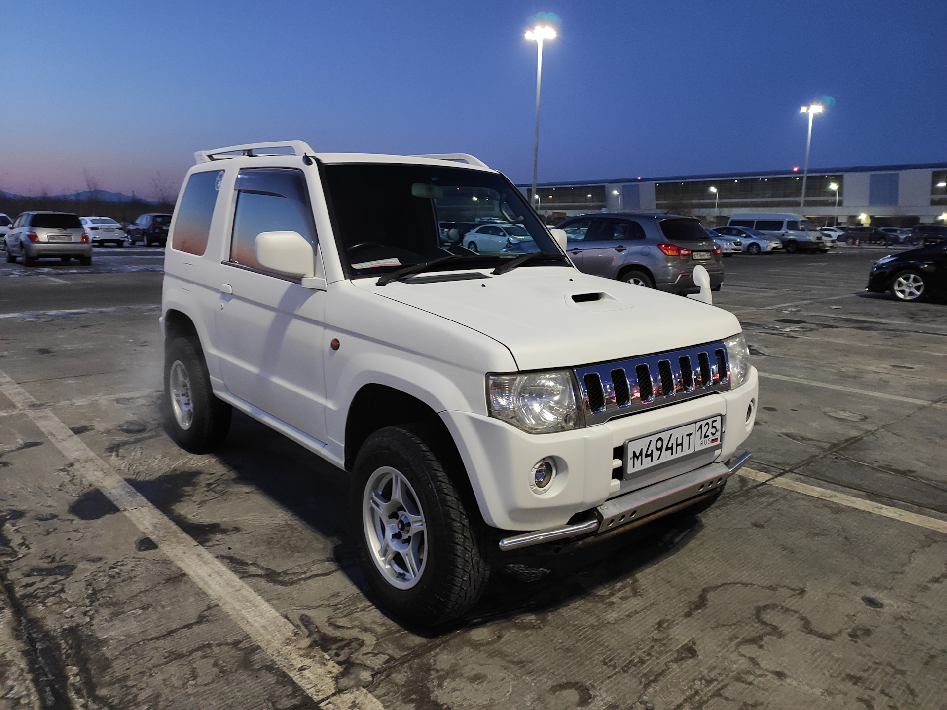 Хороший квадратный. Мухобойка на Pajero Mini h58a.