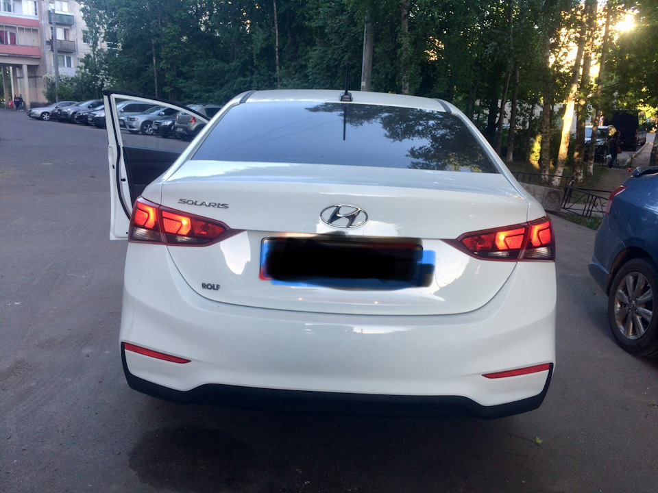 Доп. Габариты! — Hyundai Solaris (2G), 1,4 л, 2018 года | просто так ...