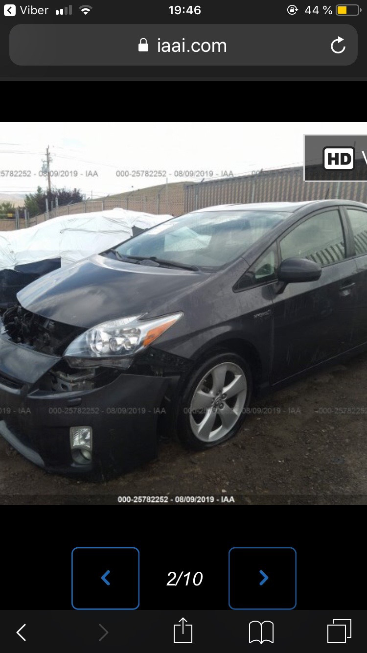 Фото с аукциона в Америки) — Toyota Prius (30), 1,8 л, 2011 года | другое |  DRIVE2