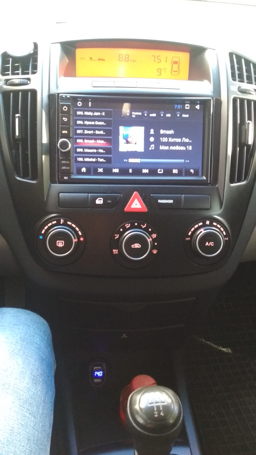 Установил магнитолу на андроид — KIA Ceed (1G), 1,4 л, 2009 года ...