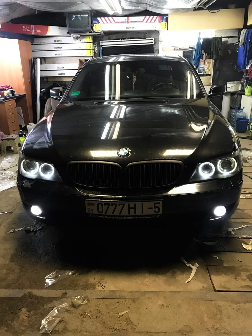 25 Делаю авто под себя. ( Восстановление фар и Тонировка ). — BMW 7 series  (E65/E66), 6 л, 2005 года | тюнинг | DRIVE2