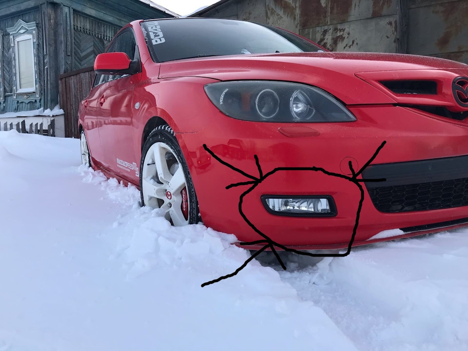 Туманка RIP — Mazda 3 (1G) BK, 2 л, 2006 года | поломка | DRIVE2