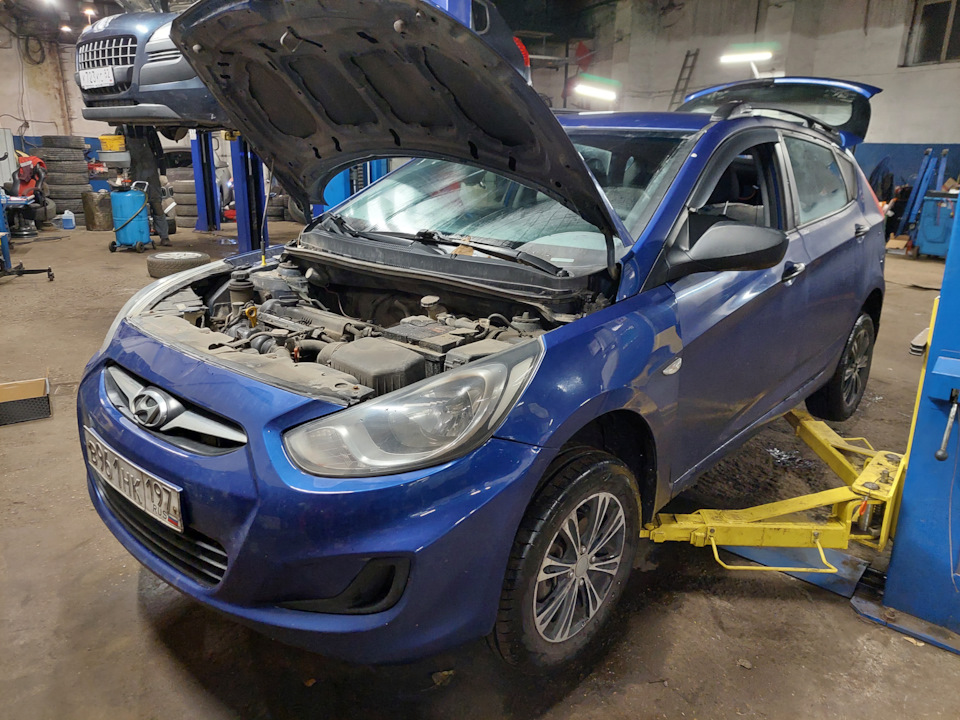 Заменил амморты на ss20 — Hyundai Solaris Hatchback, 1,4 л, 2011 года ...