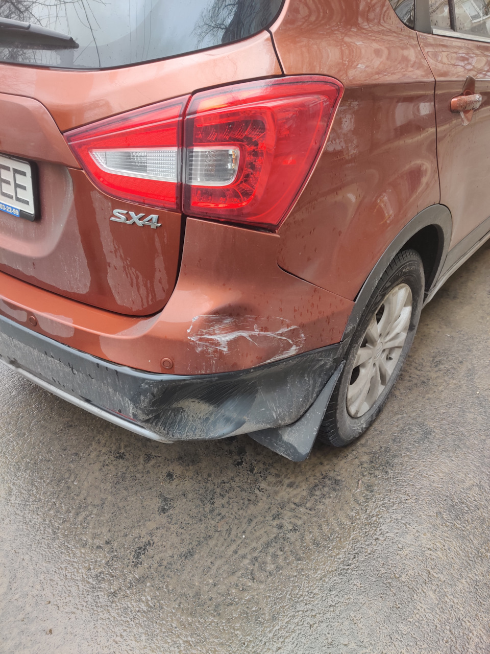 Вмятина заднего бампера — Suzuki SX4 (2G), 1,6 л, 2019 года | ДТП | DRIVE2