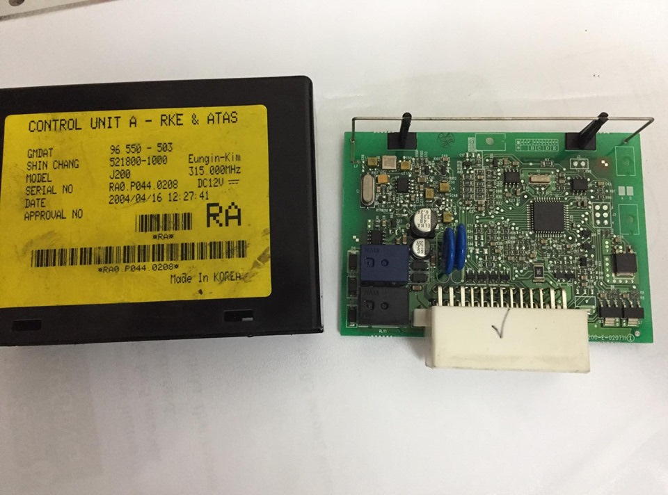 96550503 CONTROL UNIT A-RKE&ATAS GM | Запчасти на DRIVE2