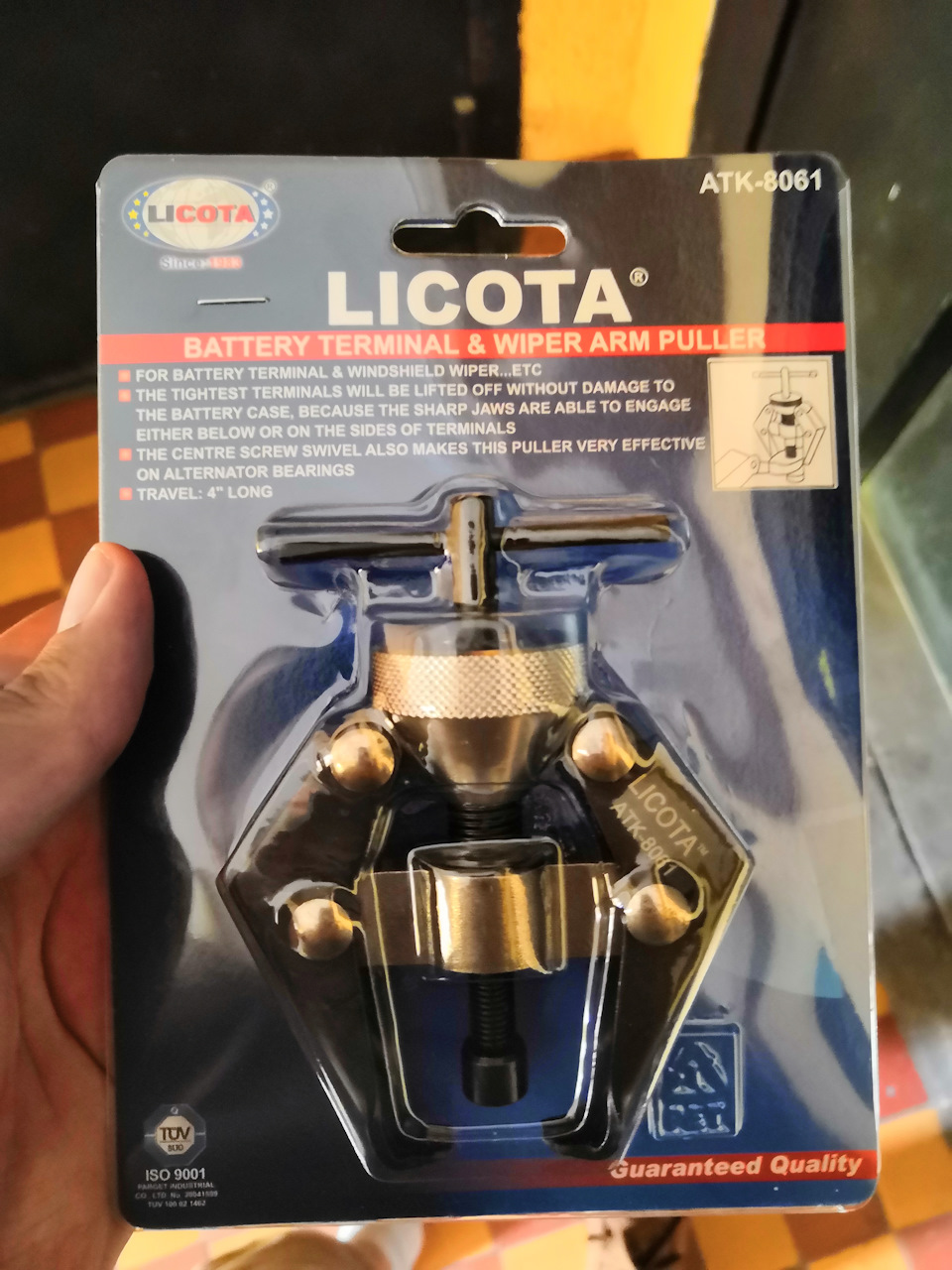 ATK8061 Licota — съемник поводков стеклоочистителя и клемм аккумулят ...