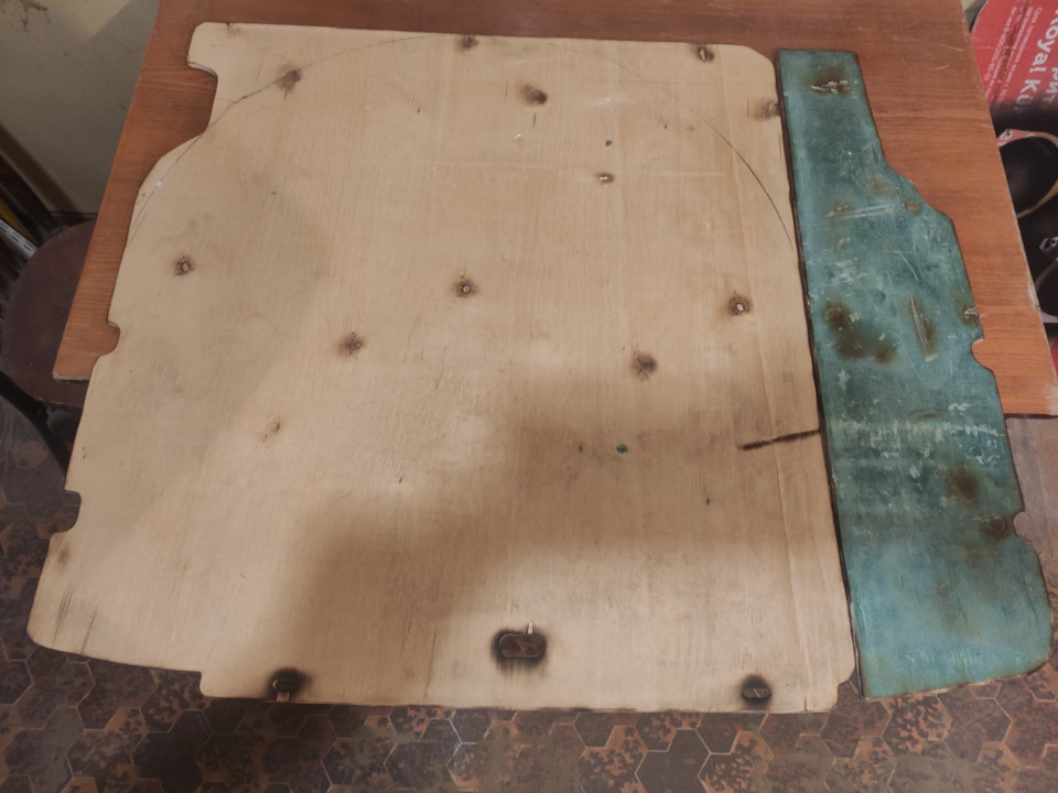 4#пол в багажник из фанеры своими руками# — Hyundai Solaris, 1,6 л ...