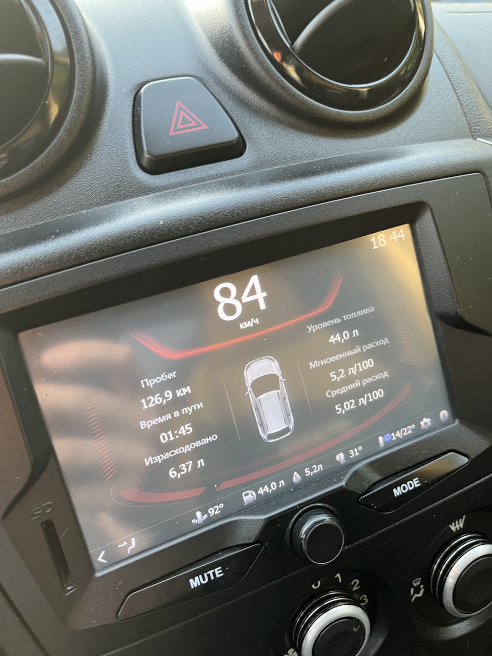 Расход трасса — Lada Granta Sport, 1,6 л, 2015 года | другое | DRIVE2