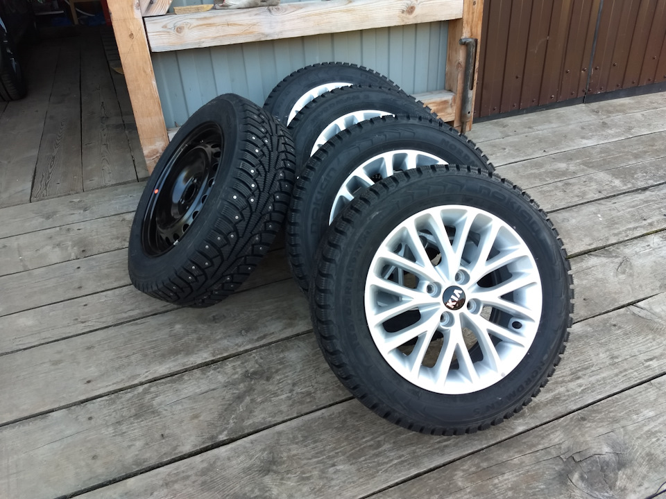 Зимняя резина (Nokian Nordman 5) — KIA Rio (4G), 1,6 л, 2018 года ...