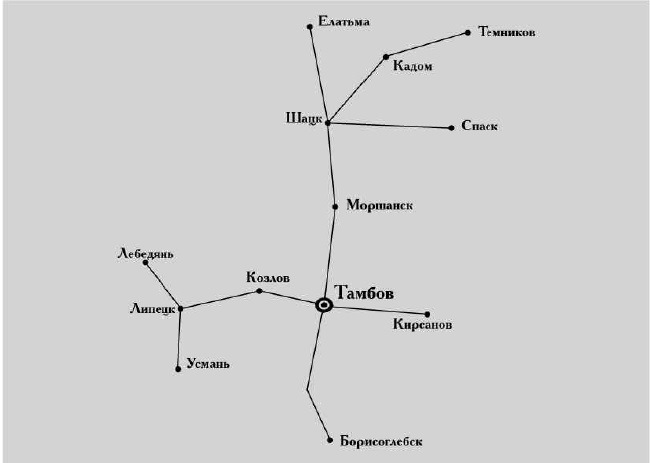 Карта москва шацк