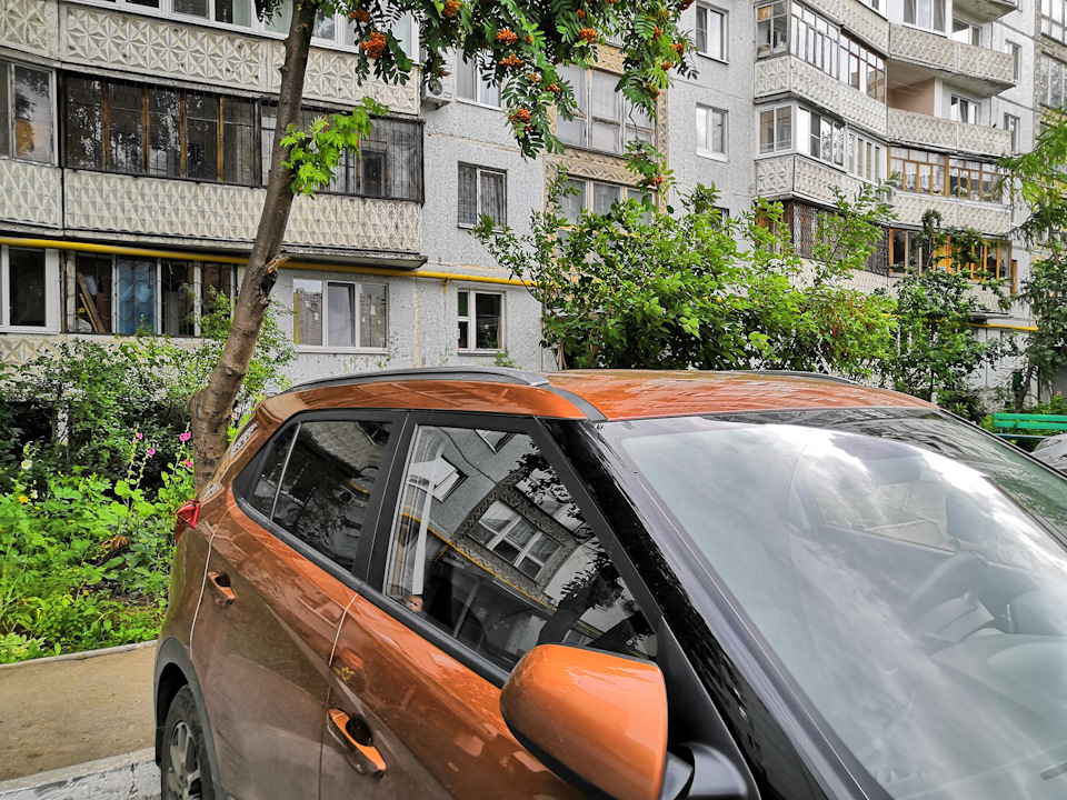 Рейлинги — Hyundai Creta (1G), 2 л, 2018 года | аксессуары | DRIVE2