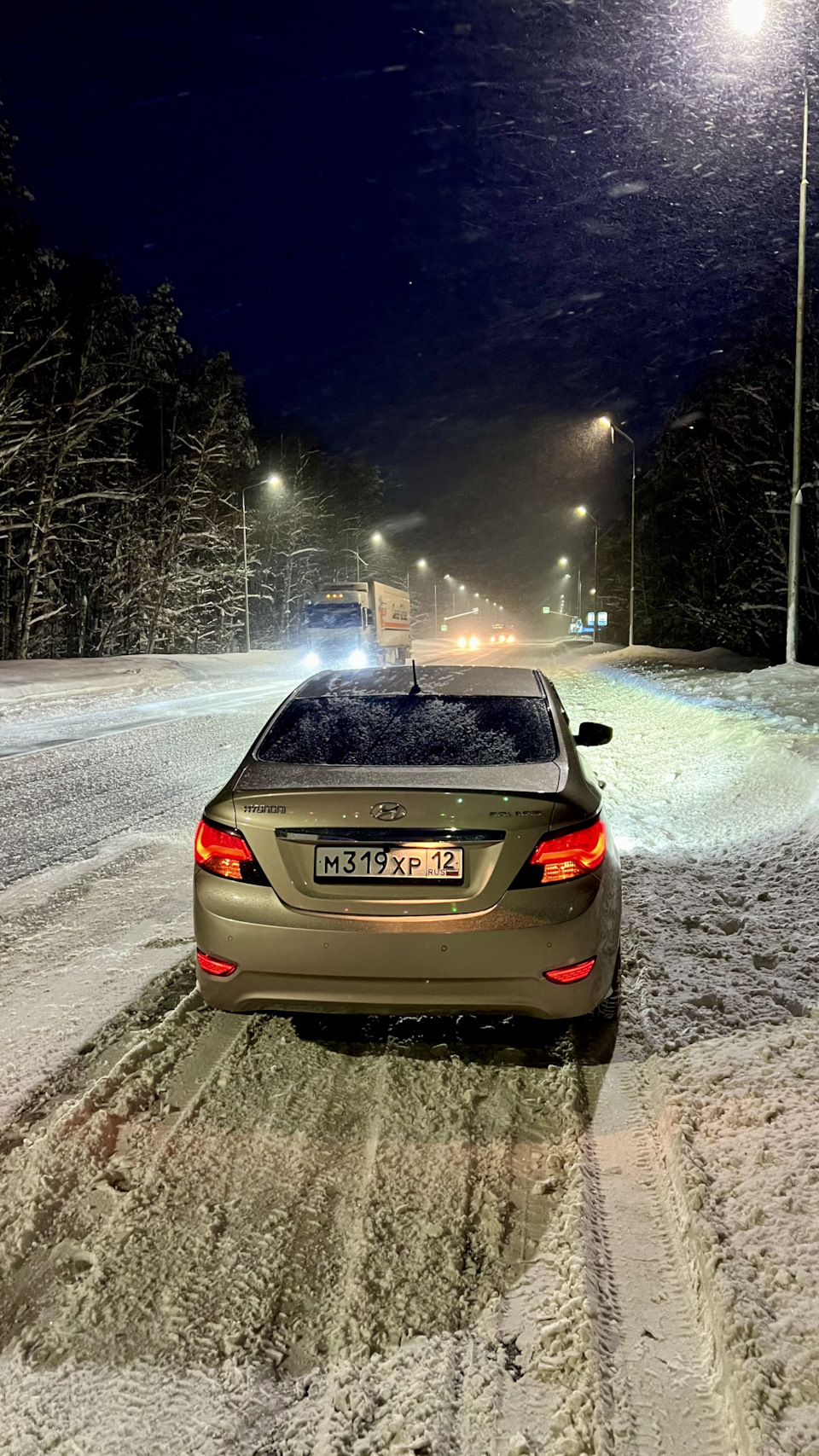 Фотография «В непогоду приспичило ехать в другой город❄️🗿»