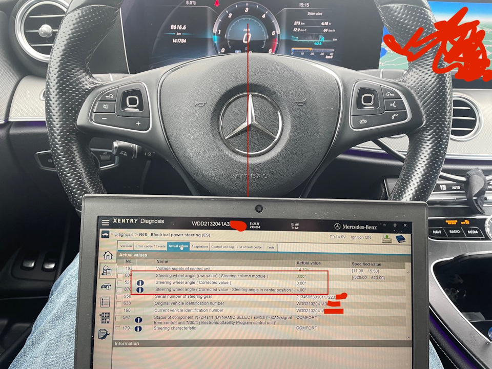 руль криво после замены нижнего рычага — Mercedes-Benz E-class Estate ...