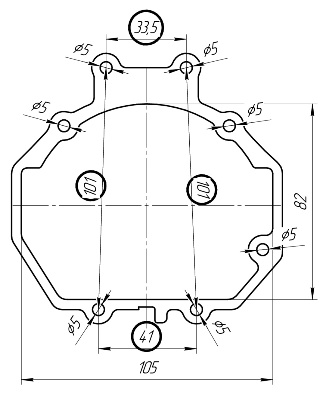 Переходные рамки для линз hella 3r чертежи