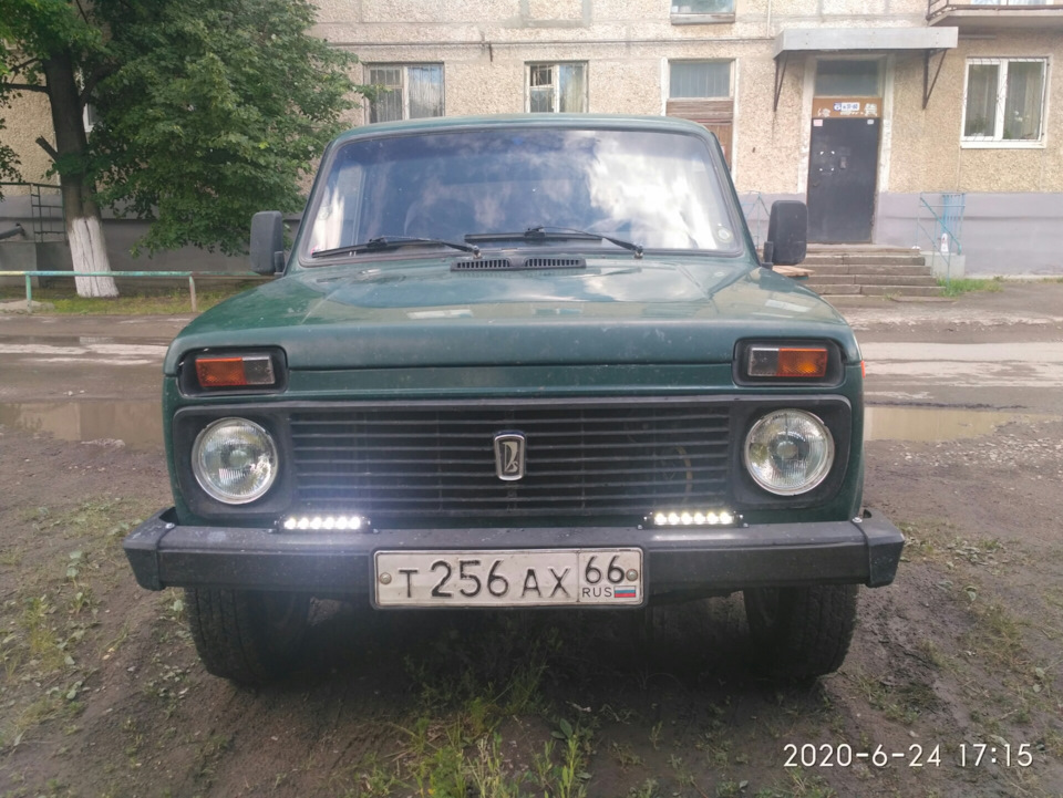 014 ДХО, Бампера алюминиевые — Lada 4x4 3D, 1,7 л, 1998 года | своими ...