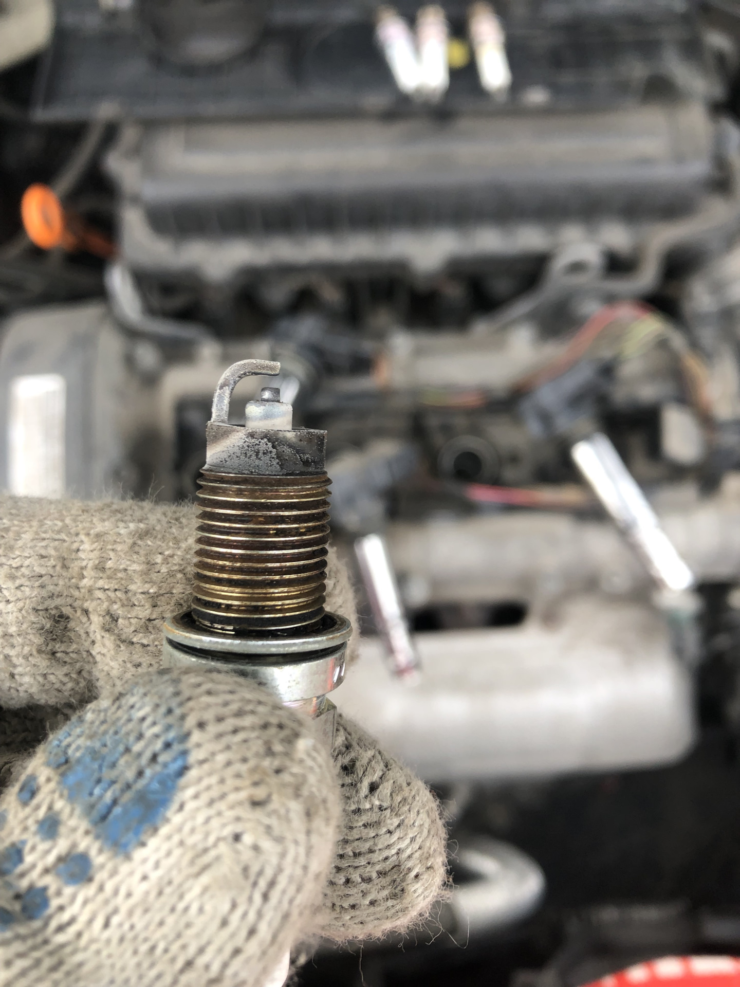 Замена свечей и смазка катушек зажигания — Skoda Octavia A5 Mk2, 1,4 л ...