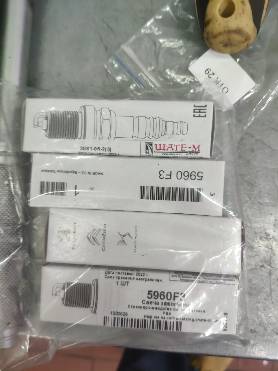 5960F3 Свеча зажигания Peugeot Citroen | Запчасти на DRIVE2
