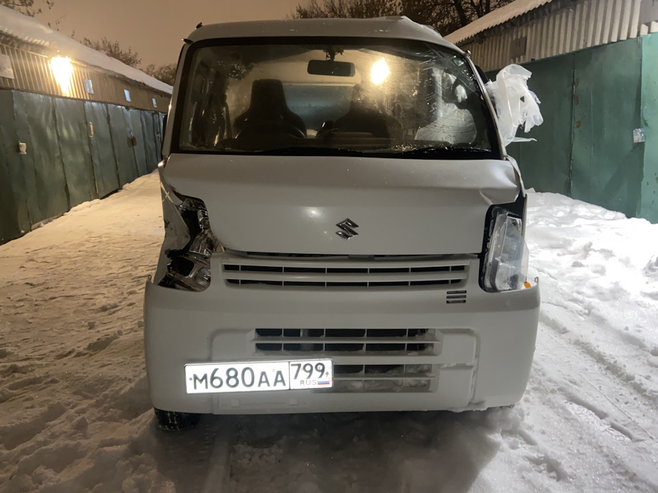 Унесённые ветром) — Suzuki Every (DA17), 0,7 л, 2018 года | ДТП | DRIVE2