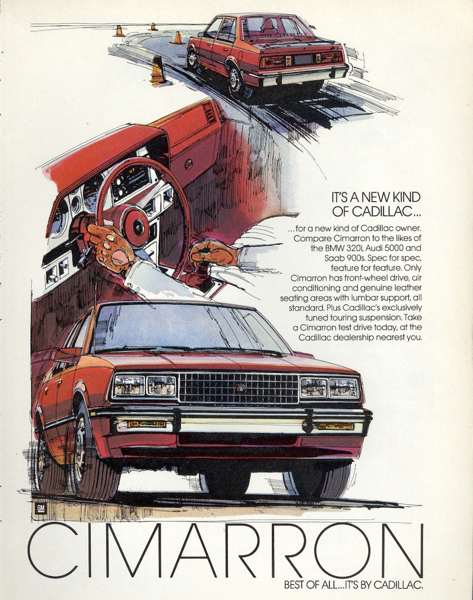 Эпический провал Cadillac Cimarron (1982-88) — «История автомобилестроения»  на DRIVE2