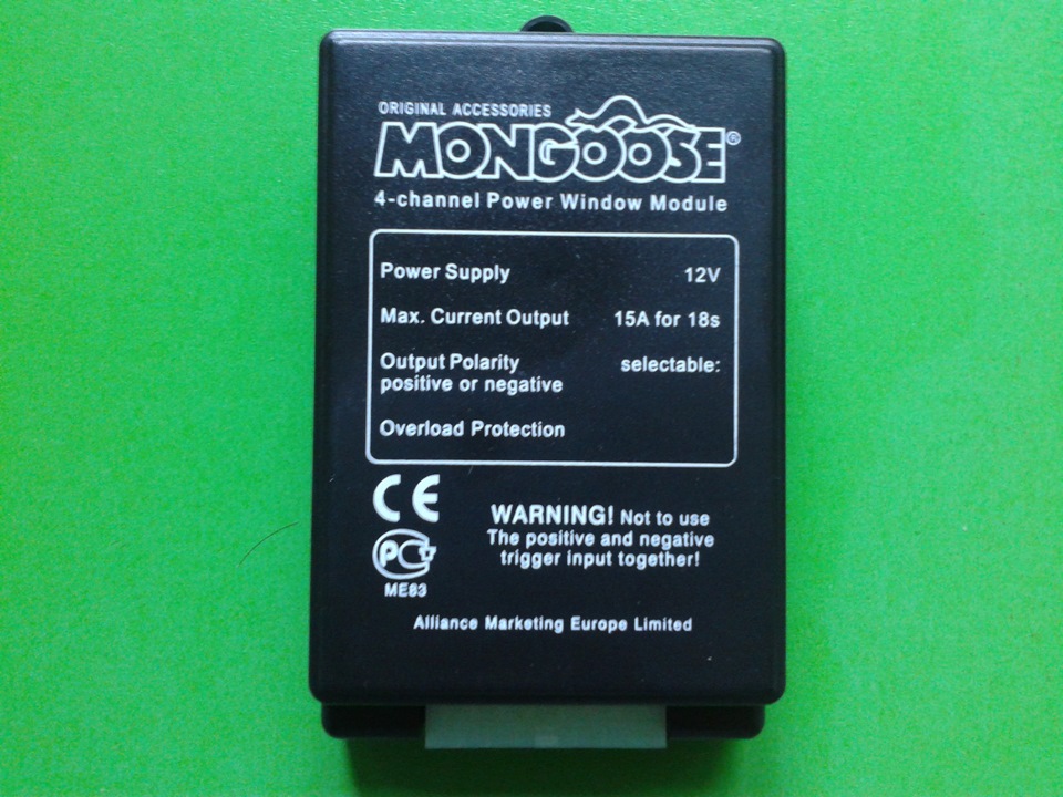 Mongoose 2 channel power window module схема