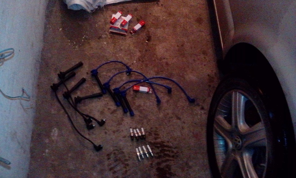 Заменил свечи и высоковольтные провода зажигания — KIA Spectra, 1,6 л ...