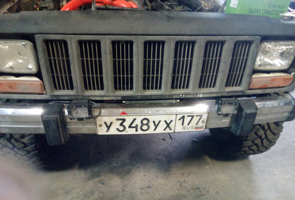 Установка лебедки на Jeep xj — Jeep Grand Cherokee (ZJ), 5,2 л, 1995 ...