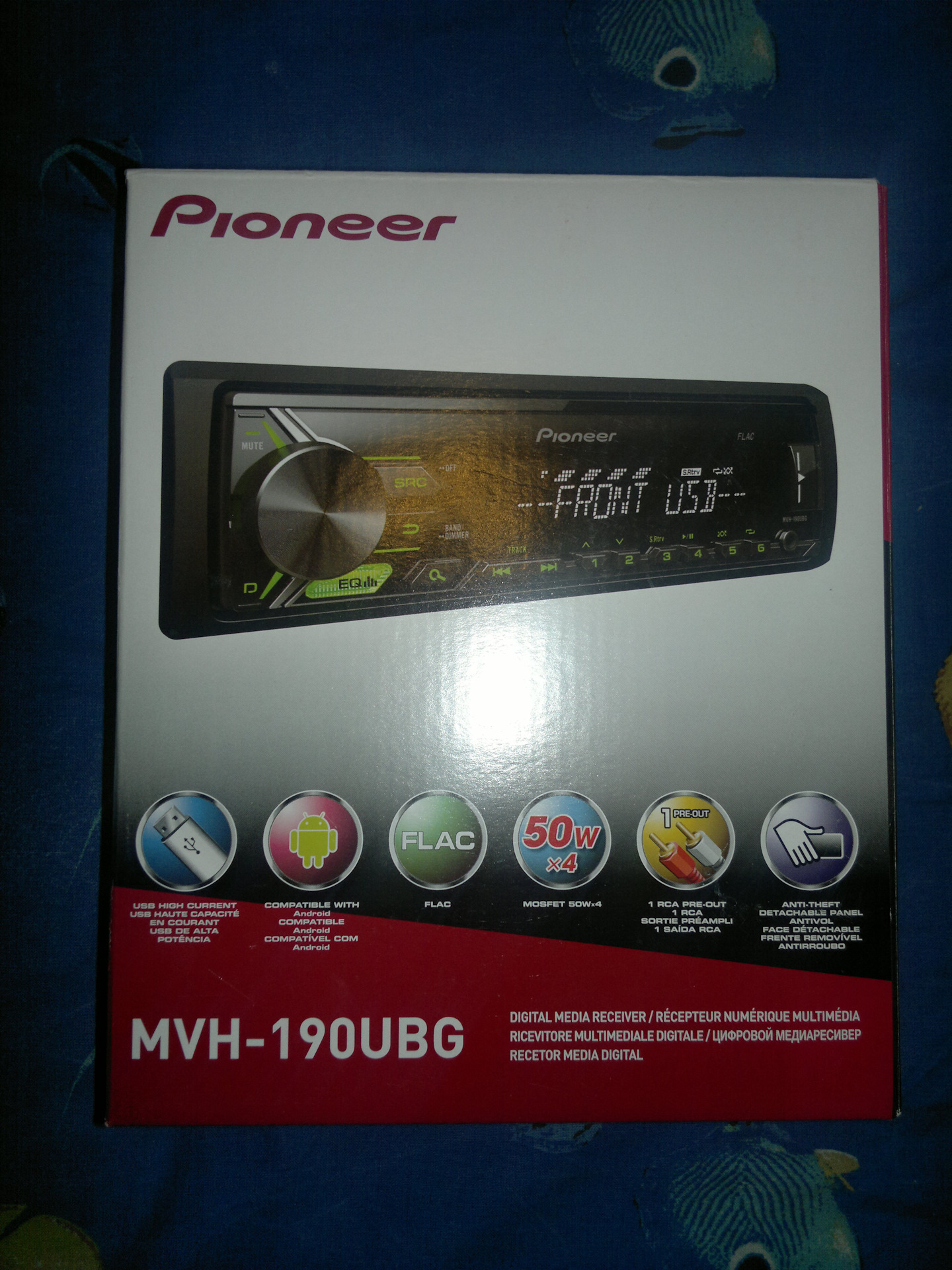 pioneer mvh 190ubg распиновка