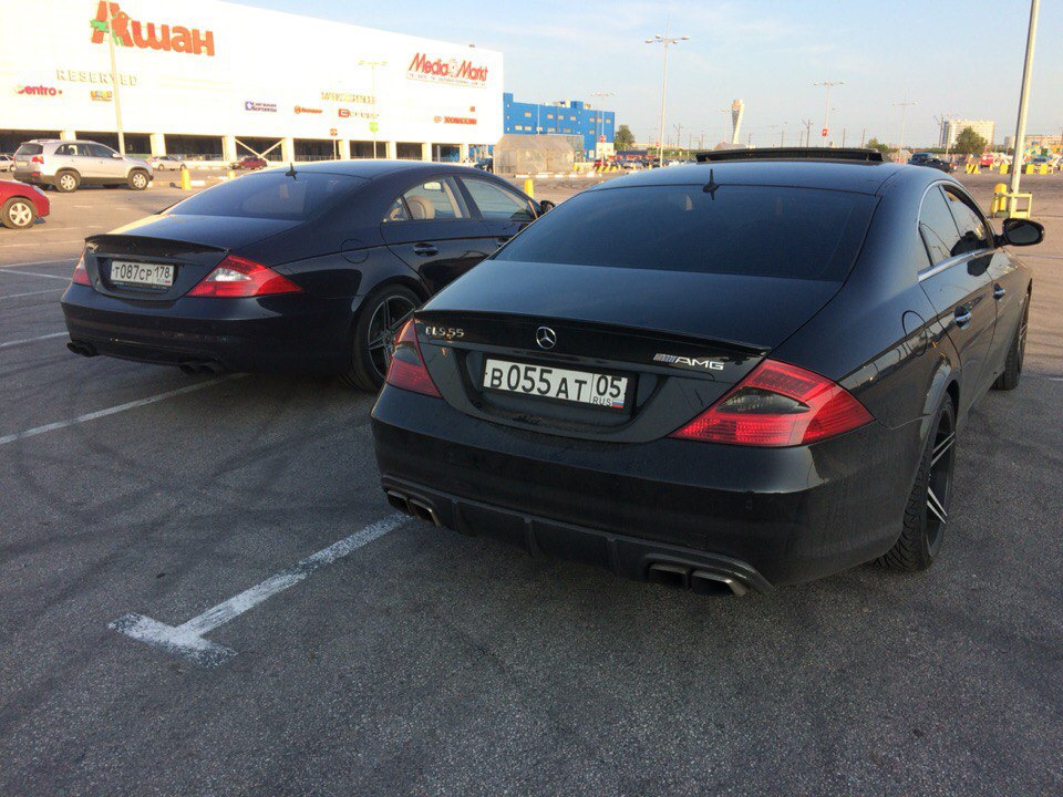 Черный Мерседес CLS 63 AMG Дагестан