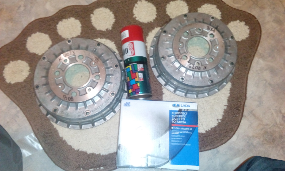 замена задних барабанов и колодок. — Lada 2114, 1,5 л, 2003 года ...