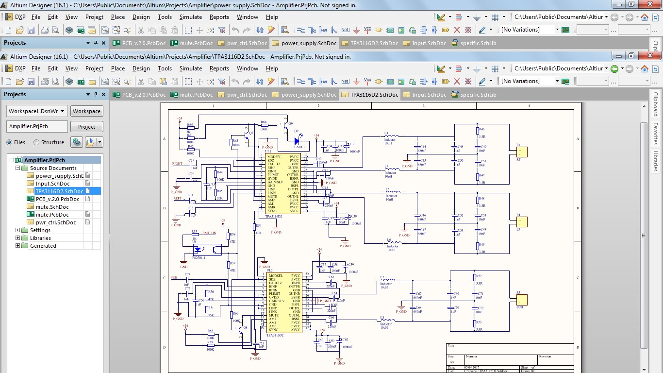 Altium design. Altium Designer схема. Altium Designer принципиальная схема. Tpa3116d2 схема усилителя 2.1. Tpa3116d2 схема усилителя.