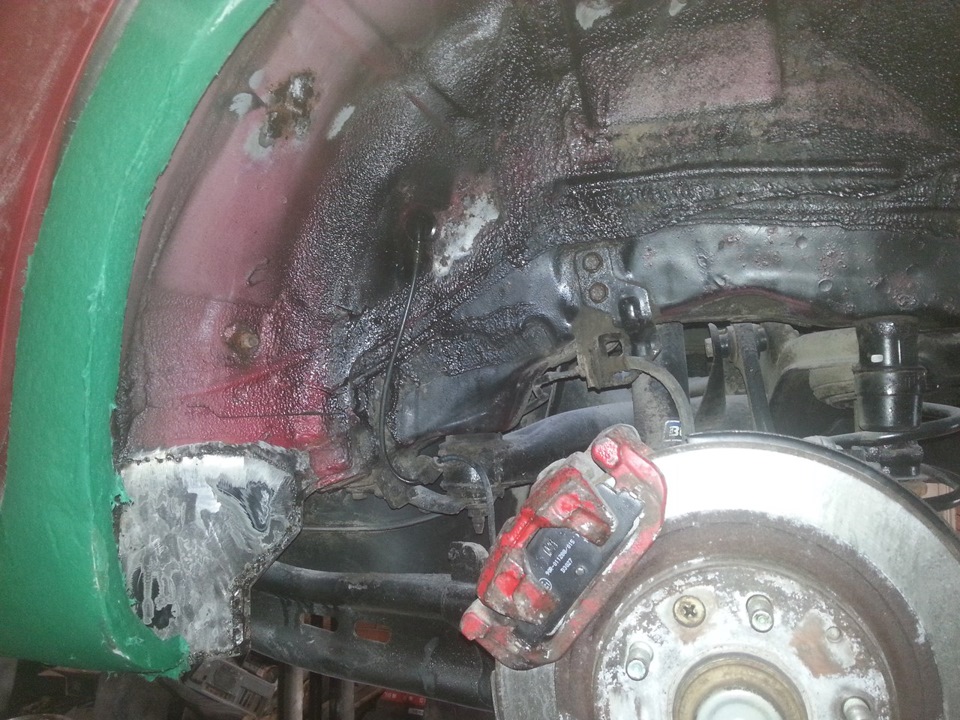 Ремонт задних крыльев MAZDA 6 часть 2 — Mazda 6 (1G) GG, 2 л, 2004 года ...