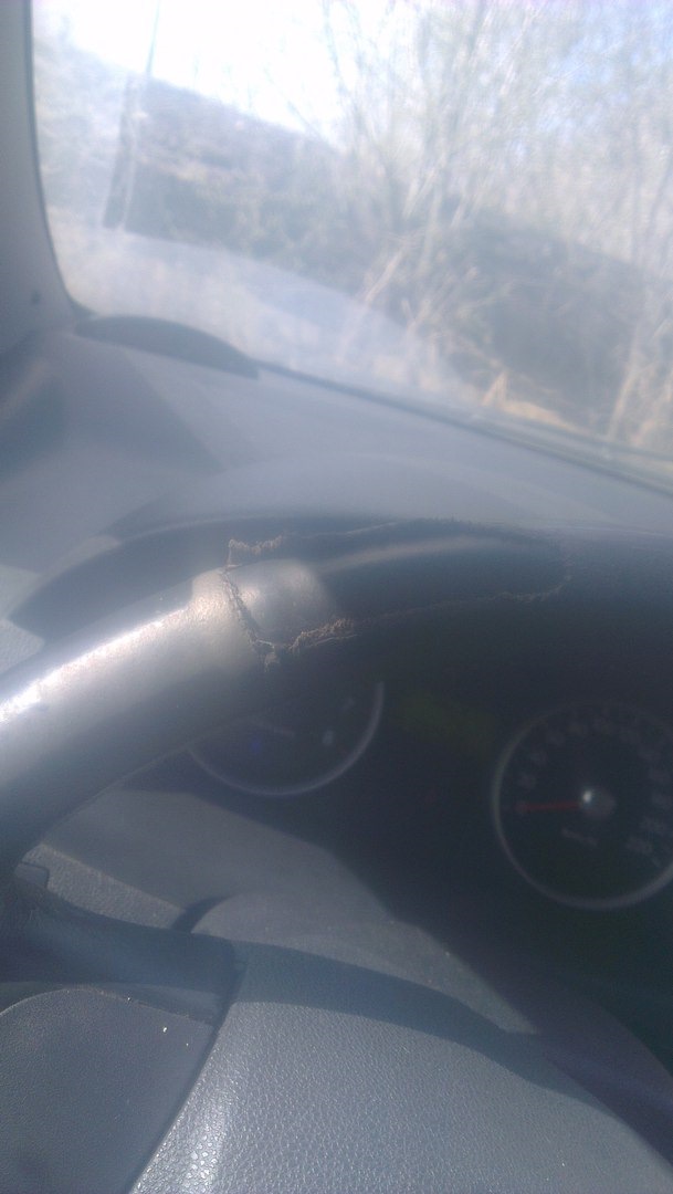 О кожанной оплетке руля — Hyundai Getz, 1,4 л, 2008 года | просто так ...