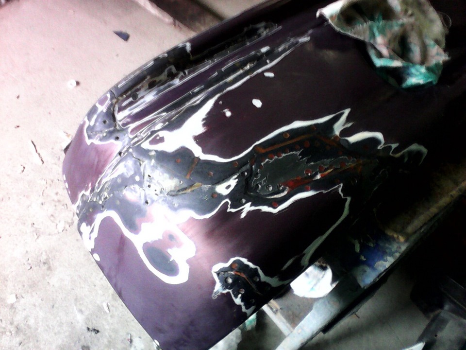 Ремонт бампера самостоятельно — ИЖ 2126, 1,6 л, 2001 года | кузовной ...