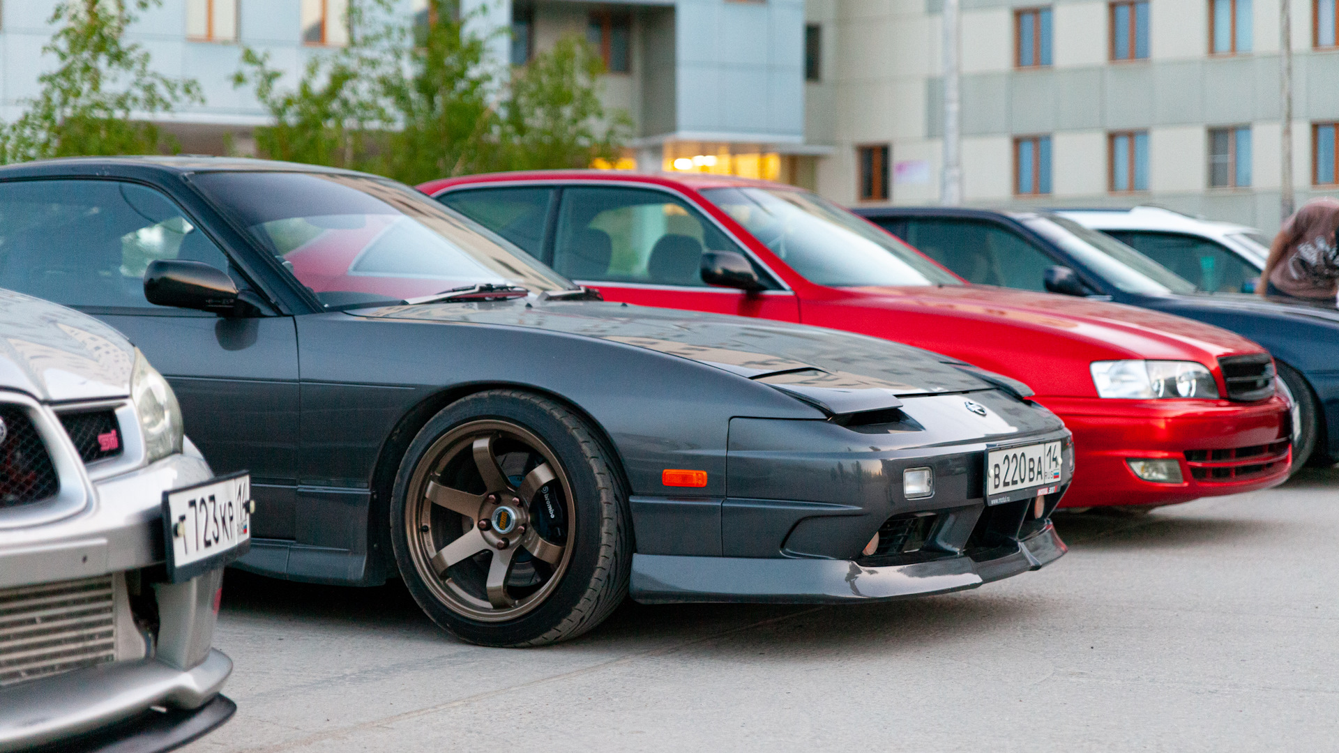 Nissan 180sx с открытыми фарами