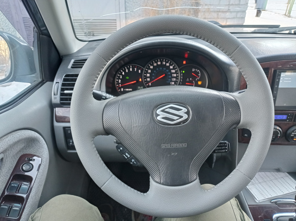 Перешивка руля в эко-кожу. — Suzuki Vitara XL7, 2,7 л, 2004 года ...