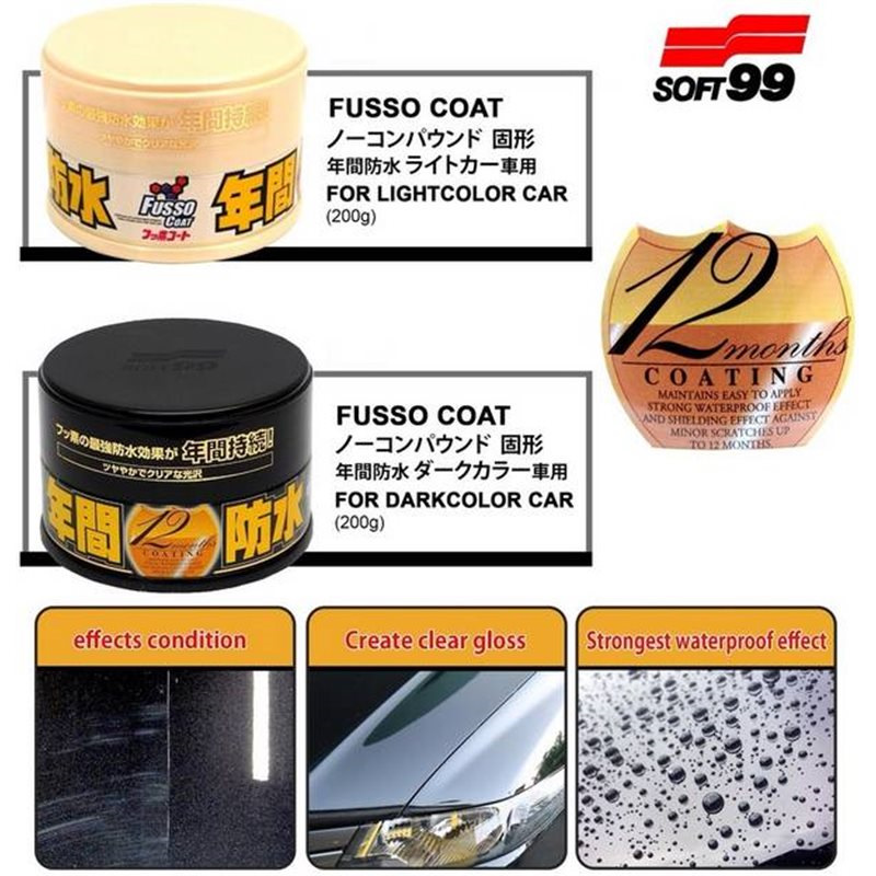 12 wax. Soft99 Fusso Coat. Fusso Coat 12. Soft99 Fusso 12 months. Fusso Coat 12 months.